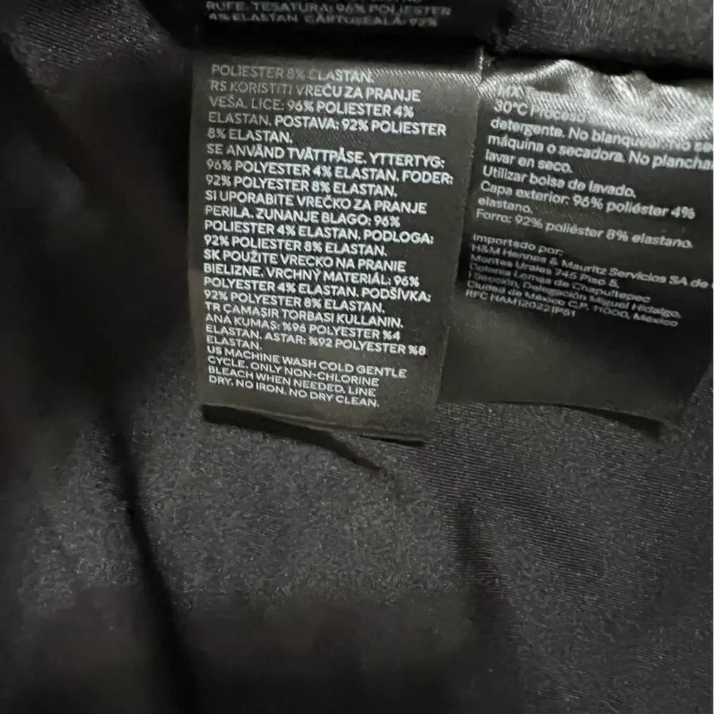 H&M Black TIE-FRONT SEQUINED JACKET - Picture 7 of 12